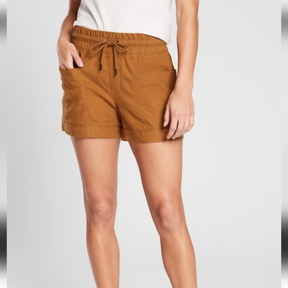 Athleta 4" Cabo Linen Shorts